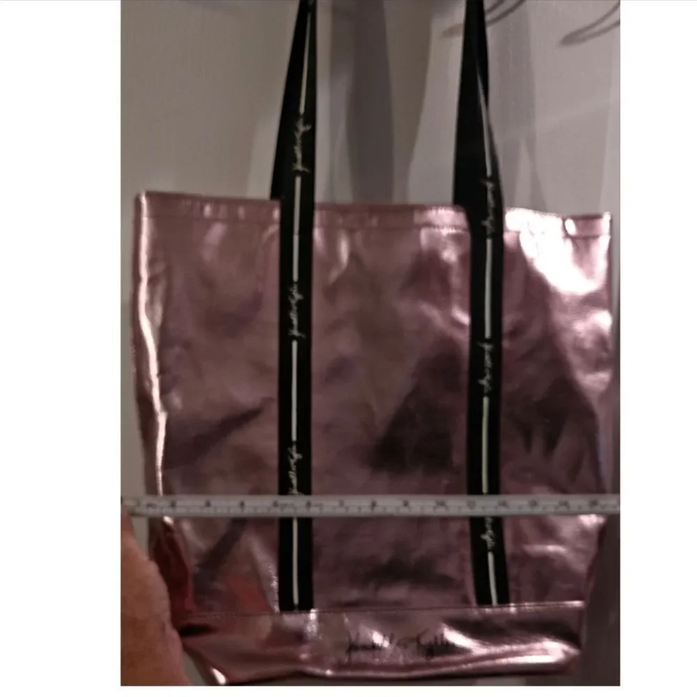 Kendall & Kylie Tote Bag/Excellent Used Condition/Fits Laptop/Pink Metallic